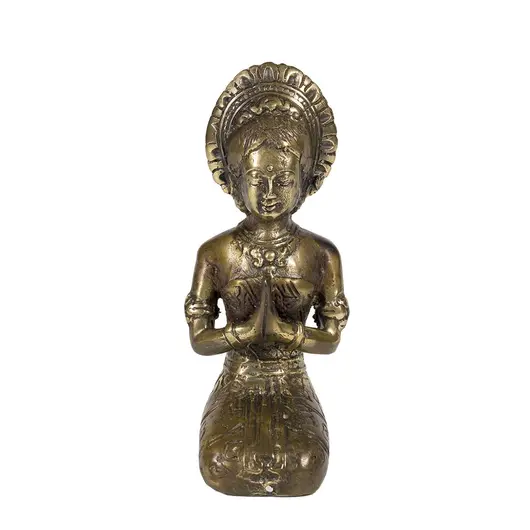 Set 2 Statuete Feng Shui Nunta Balineza, 13cm, imagine 2