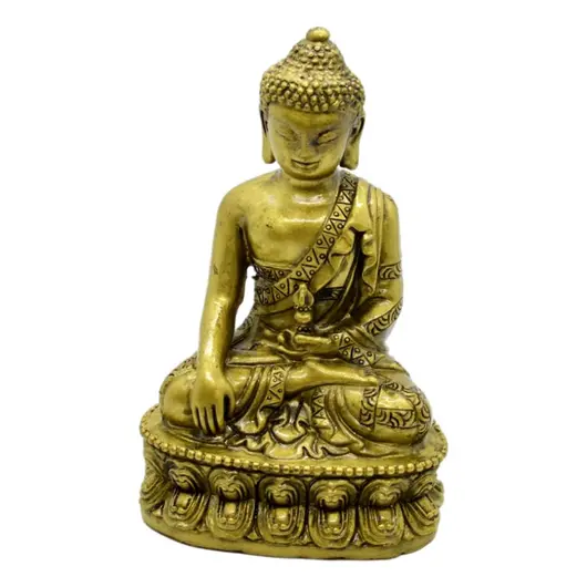 Statueta Feng Shui Buddha cu Dorje din rasina 12,5cm