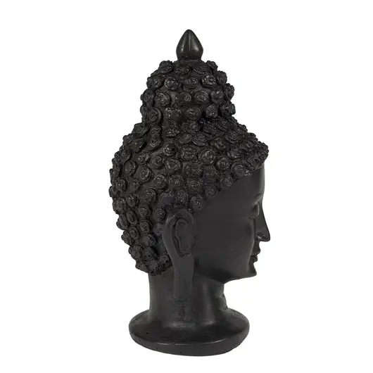 Statueta Feng Shui Buddha din rasina, negru - 15cm, imagine 2