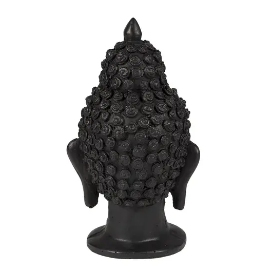 Statueta Feng Shui Buddha din rasina, negru - 15cm, imagine 3