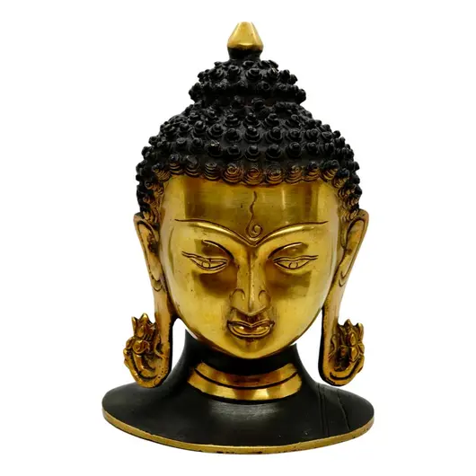 Statueta Feng Shui Cap Buddha din bronz - 30cm