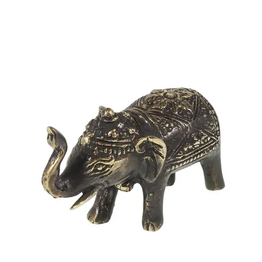Statueta Feng Shui Elefant in bronz - 11cm, imagine 2