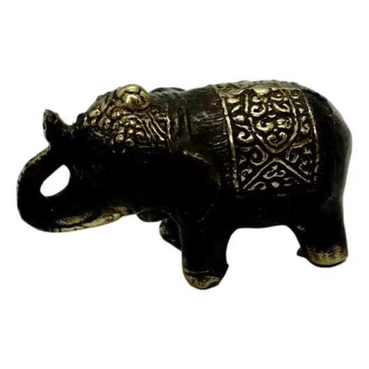 Statueta Feng Shui Elefant in bronz - 17cm, imagine 2