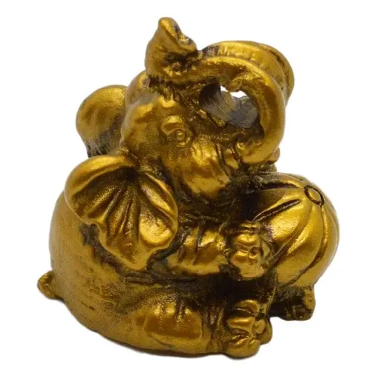 Statueta Feng Shui elefant mic din rasina 2,5cm, model 1
