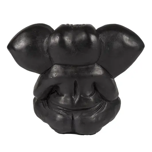 Statueta Feng Shui Ganesh din rasina, negru - 16cm, imagine 3