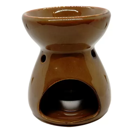 Vas aromaterapie din ceramica cu model Elefant - maro, imagine 2