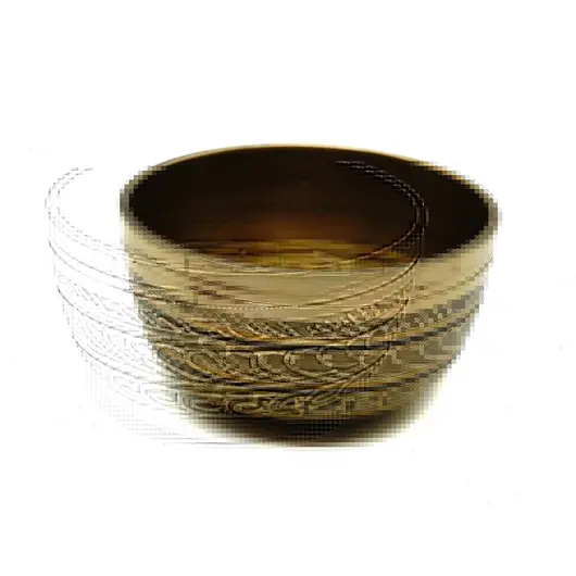 Bol tibetan cantator Nepal cu perna colorata - Ochii lui Buddha, 8cm, imagine 3