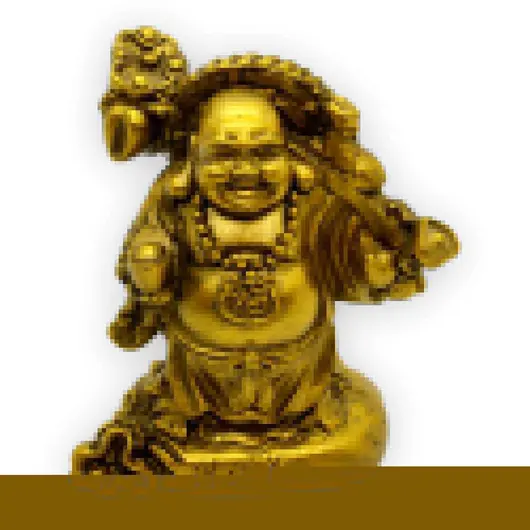 Statueta Feng Shui Buddha din rasina 9cm, model 1