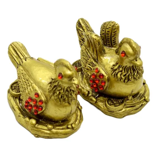 Statuete Feng Shui Rate Mandarine din rasina 5,7cm, model 5