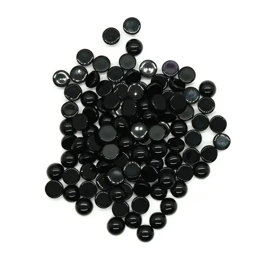 Cabochoane din onix negru 8mm