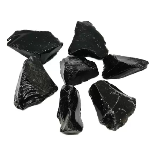 Obsidian negru brut 20-30g, imagine 2