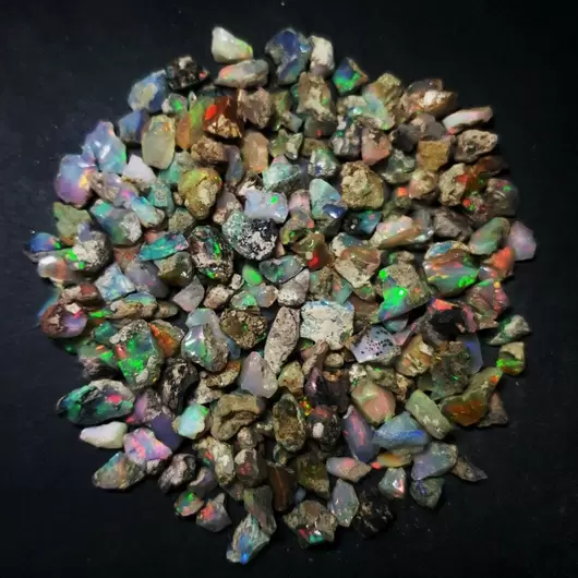 Opal de foc brut, Etiopian - lot 5 grame, imagine 4