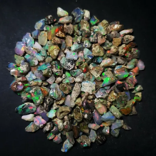 Opal de foc brut, Etiopian - lot 5 grame, imagine 4