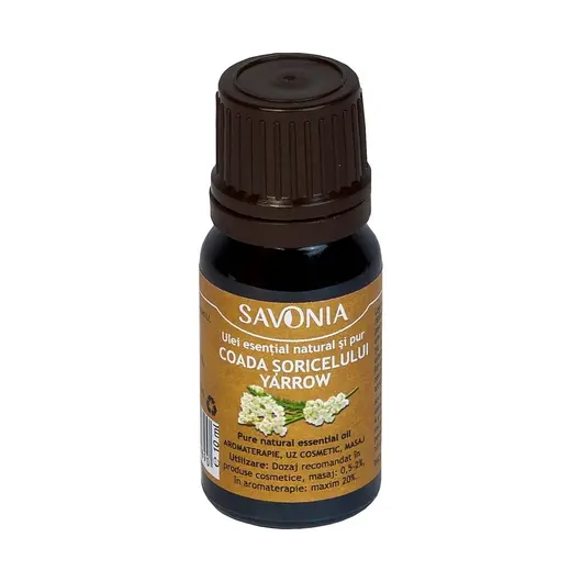 Ulei esential natural aromaterapie Savonia Coada Soricelului (Yarrow) 10ml