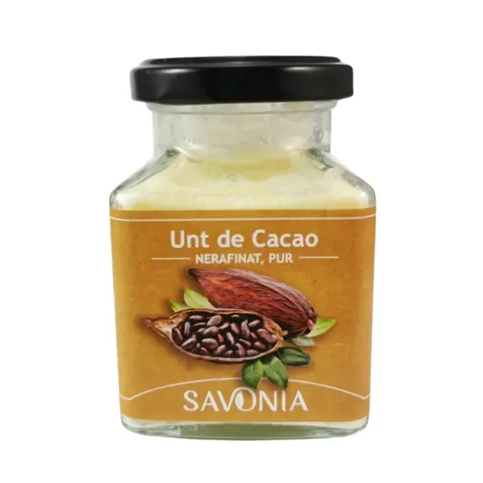 Unt de Cacao Nerafinat, 200 ml, Savonia