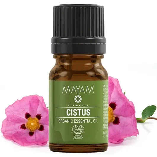 Ulei esential de Ciste Ladanifere Bio, Mayam 5ml, imagine 2