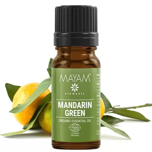 Ulei esential de Mandarina verde Bio, Mayam 10ml, imagine 2