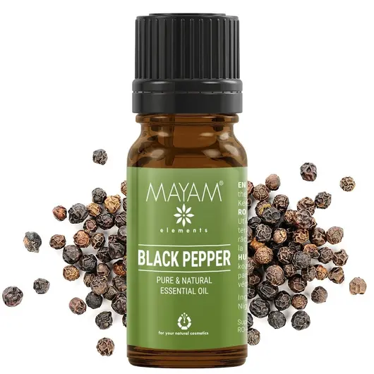 Ulei esential de Piper negru, Mayam 10ml, imagine 2
