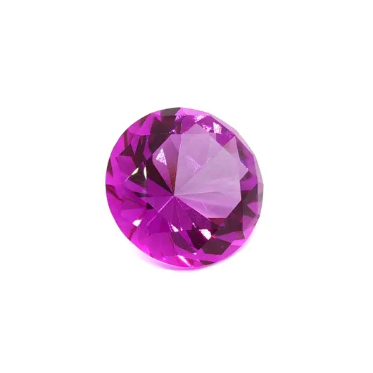 Cristal decorativ din sticla K9, diamant, mediu - 4cm, siclam