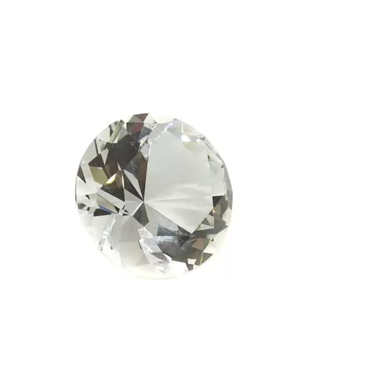 Cristal decorativ din sticla K9, diamant, mediu - 4cm, transparent