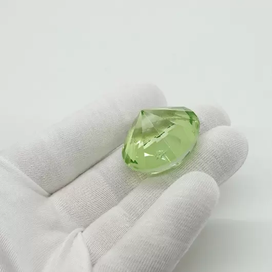 Cristal decorativ din sticla K9, diamant, mic - 3cm, verde deschis, imagine 3