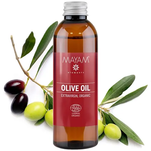 Ulei vegetal de Măsline Bio extravirgin, Ecocert / Cosmos, Mayam 100ml, imagine 2
