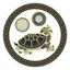 Abtibild sticker Feng Shui cu Broasca Testoasa Dragon - 8cm