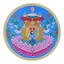 Abtibild sticker Feng Shui cu cele 8 simboluri tibetane, model 2 - 11cm