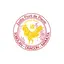 Abtibild sticker Feng Shui cu Cocos auriu si Floare de Piersic - 5cm