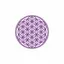 Abtibild sticker Feng Shui cu Floarea Vietii, Simbolul vietii – Violet - 5cm