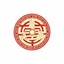 Abtibild sticker Feng Shui cu scutul celor trei gardieni celesti 2022 - 5cm
