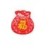 Abtibild sticker Feng Shui cu simbolul FUK pe sacul abundentei - 5cm