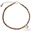 Bratara diamant natural brun 2mm si argint 925