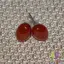 Cercei cu surub carneol oval 8x5mm