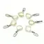 Pandantiv din cuart lemon fatetat cu argint 925, 8mm