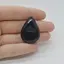 Cabochon Agat Negru Druzy 34x24x6mm C57