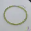 Bratara peridot discuri 3mm cu argint 925