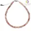 Bratara rodonit discuri 4mm si argint 925