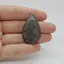 Cabochon Obsidian Silver 37x23x7mm C54