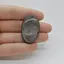 Cabochon Obsidian Silver 37x24x7mm C24
