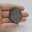 Cabochon Obsidian Silver 40x31x5mm C48