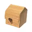 Cutie din bete de bambus cufar bej, 70mm