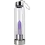 Sticla pentru apa cu cristal natural Ametist, 24cm