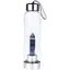Sticla pentru apa cu cristal natural Fluorit, 24cm, Alege cristalul: Fluorit curcubeu