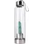 Sticla pentru apa cu cristal natural Fluorit verde, 24cm, Alege cristalul: Fluorit verde