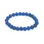 Bratara din Agat Albastru 10mm, pe elastic, 19cm, sfere mate