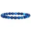 Bratara din Agat Albastru Dantelat 6mm, pe elastic, 19cm, sfere