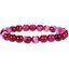 Bratara din Agat Roz Dantelat 10mm, pe elastic, 19cm, sfere