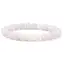 Bratara din Agat Spider alb 6mm, pe elastic, 19cm, sfere