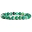 Bratara din Agat Verde Dantelat 10mm, pe elastic, 19cm, sfere